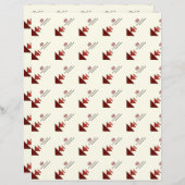 Simple Geometric Design Scrapbook Paper (正面/裏面)