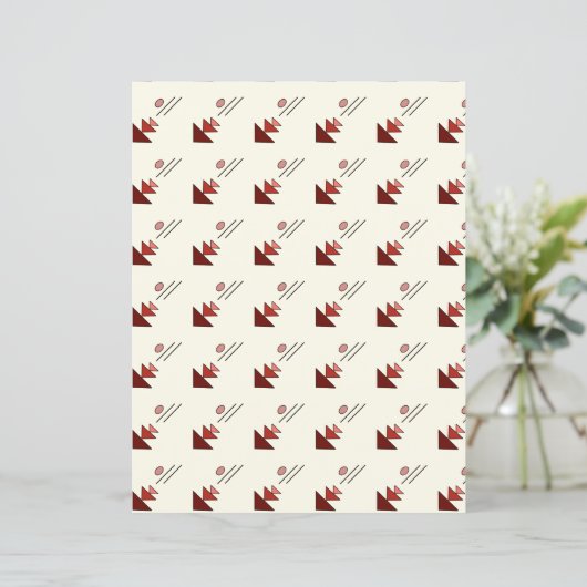 Simple Geometric Design Scrapbook Paper (スタンド正面)