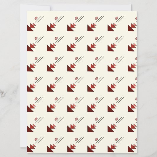 Simple Geometric Design Scrapbook Paper (正面)