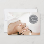 Simple Gift Certificate Custom Photo Logo Card (裏面)