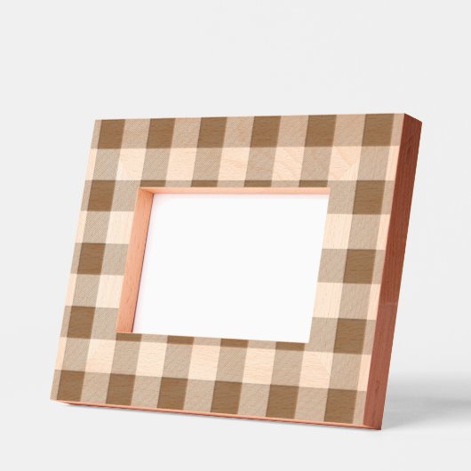 Simple Gingham Pattern レーザー彫刻フレーム (左)