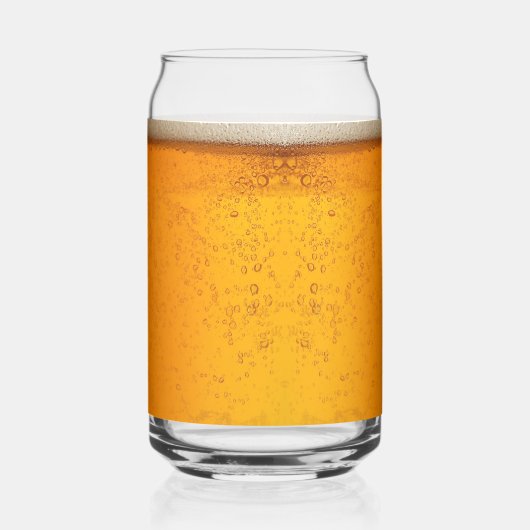 Simple Gold Beer Monogram Christmas party ガラス缶 (裏面)