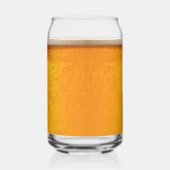 Simple Gold Beer Monogram Christmas party ガラス缶 (右)