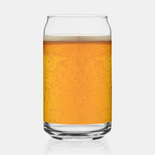 Simple Gold Beer Monogram Christmas party ガラス缶 (右)