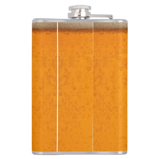 Simple Gold Beer Monogram Christmas party フラスク (裏面)