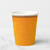 Simple Gold Beer Monogram Christmas party 紙コップ (左)