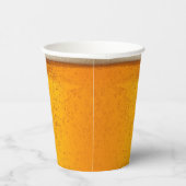 Simple Gold Beer Monogram Christmas party 紙コップ (右)