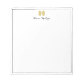Simple Gold Bow Border Script Custom Name Script ノートパッド (正面)