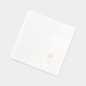 Simple Gold Foil Palm Tree Generic 箔ナプキン (左)