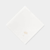 Simple Gold Foil Palm Tree Generic 箔ナプキン (右)