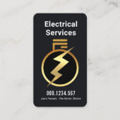 Simple Gold Light Bulb Powers Up 名刺 (正面)