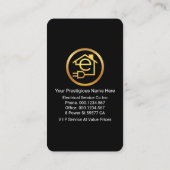 Simple Gold Light Bulb Powers Up 名刺 (裏面)