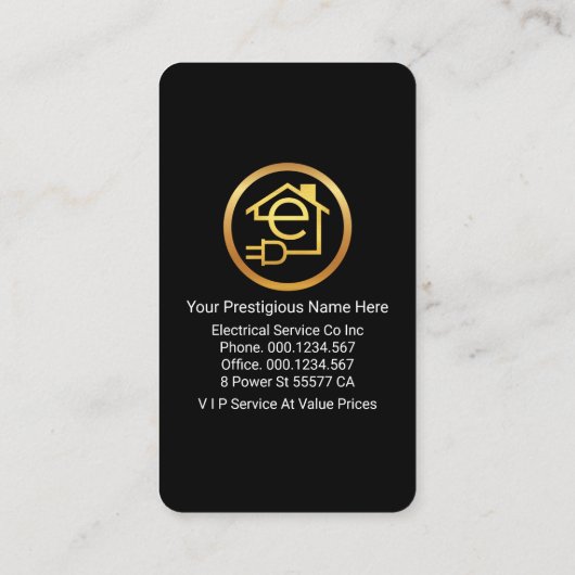 Simple Gold Light Bulb Powers Up 名刺 (裏面)