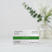 Simple Golf Ball Theme Business Cards 名刺 (スタンド正面)
