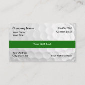 Simple Golf Ball Theme Business Cards 名刺 (正面)