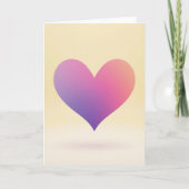 Simple Gradient Heart Card カード (正面)
