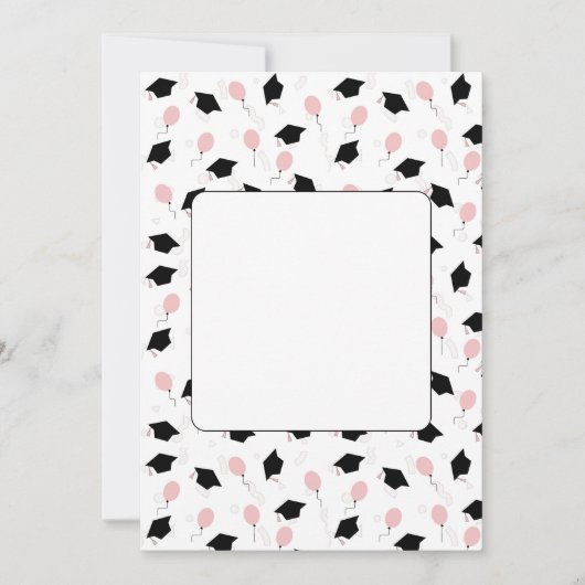 simple graduation announcement 案内状 (正面)