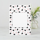 simple graduation announcement 案内状 (スタンド正面)