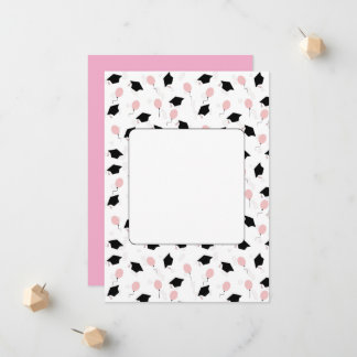 simple graduation announcement 案内状