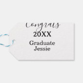 Simple graduation congratulations minimal add clas ギフトタグ (裏面横)