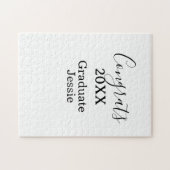 Simple graduation congratulations minimal add clas ジグソーパズル (横)