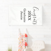 Simple graduation congratulations minimal add clas 横断幕 (インサイチュ)