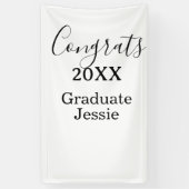 Simple graduation congratulations minimal add clas 横断幕 (縦)