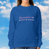 Simple Grammie's Angel Blue Typography Personalize スウェットシャツ