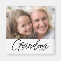 Simple Grandma Established Year Photo
