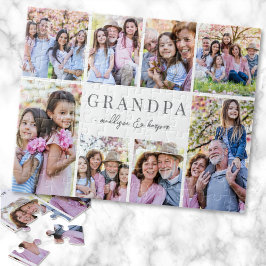 Simple Grandpa Photo Collage ジグソーパズル