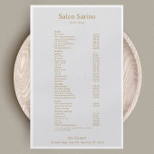 Simple Gray Beauty Salon Service Menu チラシ