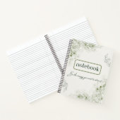 Simple green botanical notebook ノートブック (内部)