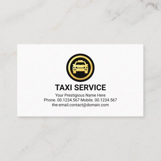 Simple Green Taxi Service Layer 名刺 (裏面)