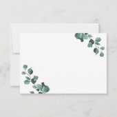 Simple Greenery Eucalyptus RSVP Invitation (裏面)