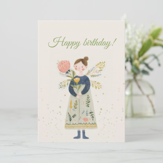 Simple greeting card カード (スタンド正面)
