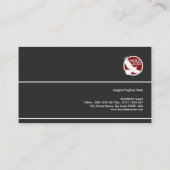 Simple Grey Elegance Companyの総務部長 名刺 (裏面)