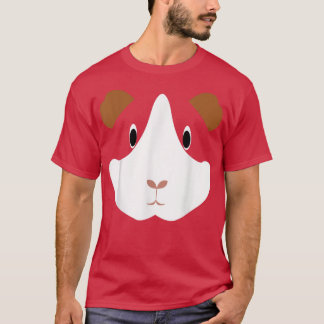 Simple Guinea Pig Face Costume Tシャツ