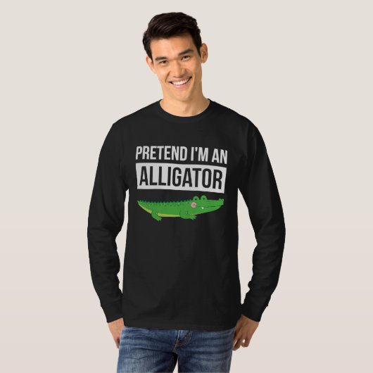 Simple Halloween Costume Alligator Pretend I'm An  Tシャツ (正面フル)