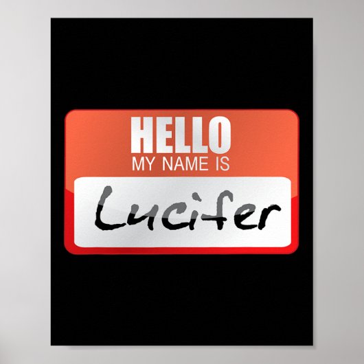 Simple Halloween Costume Devil Worship My Name Is  ポスター (正面)