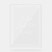Simple Hand Drawn Graduation Party Welcome  アクリルサイン (正面)