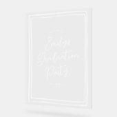 Simple Hand Drawn Graduation Party Welcome  アクリルサイン (傾斜)