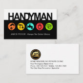 Simple Handyman Signage Construction Tools 名刺 (正面/裏面)
