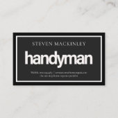Simple HANDYMAN Signage Frame 名刺 (正面)