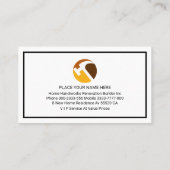 Simple Handyman Tools Frame 名刺 (裏面)