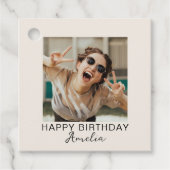 Simple Happy Birthday One Photo フェイバータグ (正面)