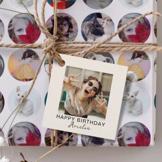 Simple Happy Birthday One Photo フェイバータグ