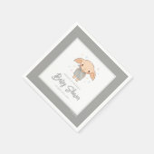 Simple Harry Potter - Dobby Baby Shower スタンダードカクテルナプキン (角)