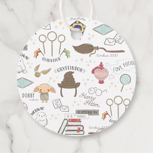 Simple Harry Potter - Dobby Baby Shower フェイバータグ (裏面)