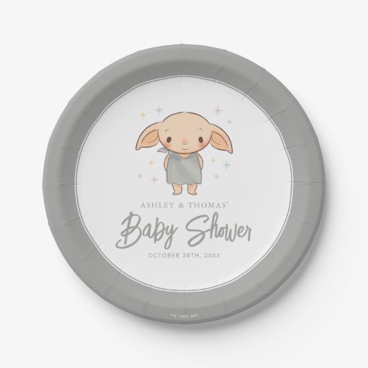 Simple Harry Potter - Dobby Baby Shower ペーパープレート (正面)