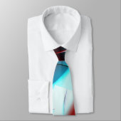 Simple heart design, crystalline tone mix in curve ネクタイ (タイ)